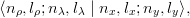 ⟨n  ,l;n  ,l | n ,l;n  ,l⟩,
   ρ ρ   λ λ    x x   y y
