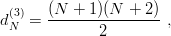  (3)   (N--+-1)(N-+--2)
dN  =         2        ,
